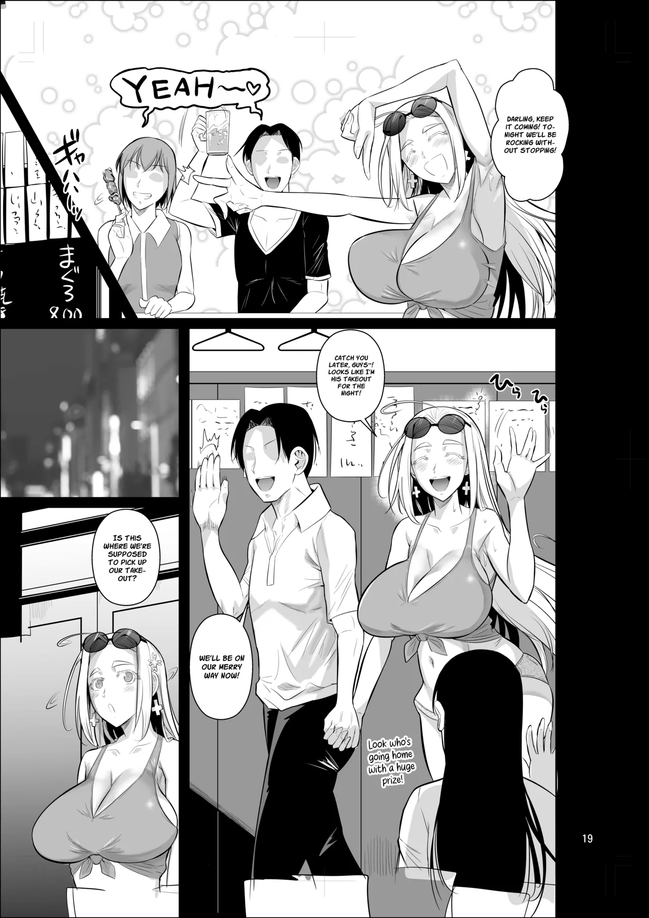 Hentai Manga Comic-A Plain Old Man From The Employment Ice Age Lands a Job at a Foreign Student Dorm Teaching The Blonde Bombshell a Lesson-Read-20